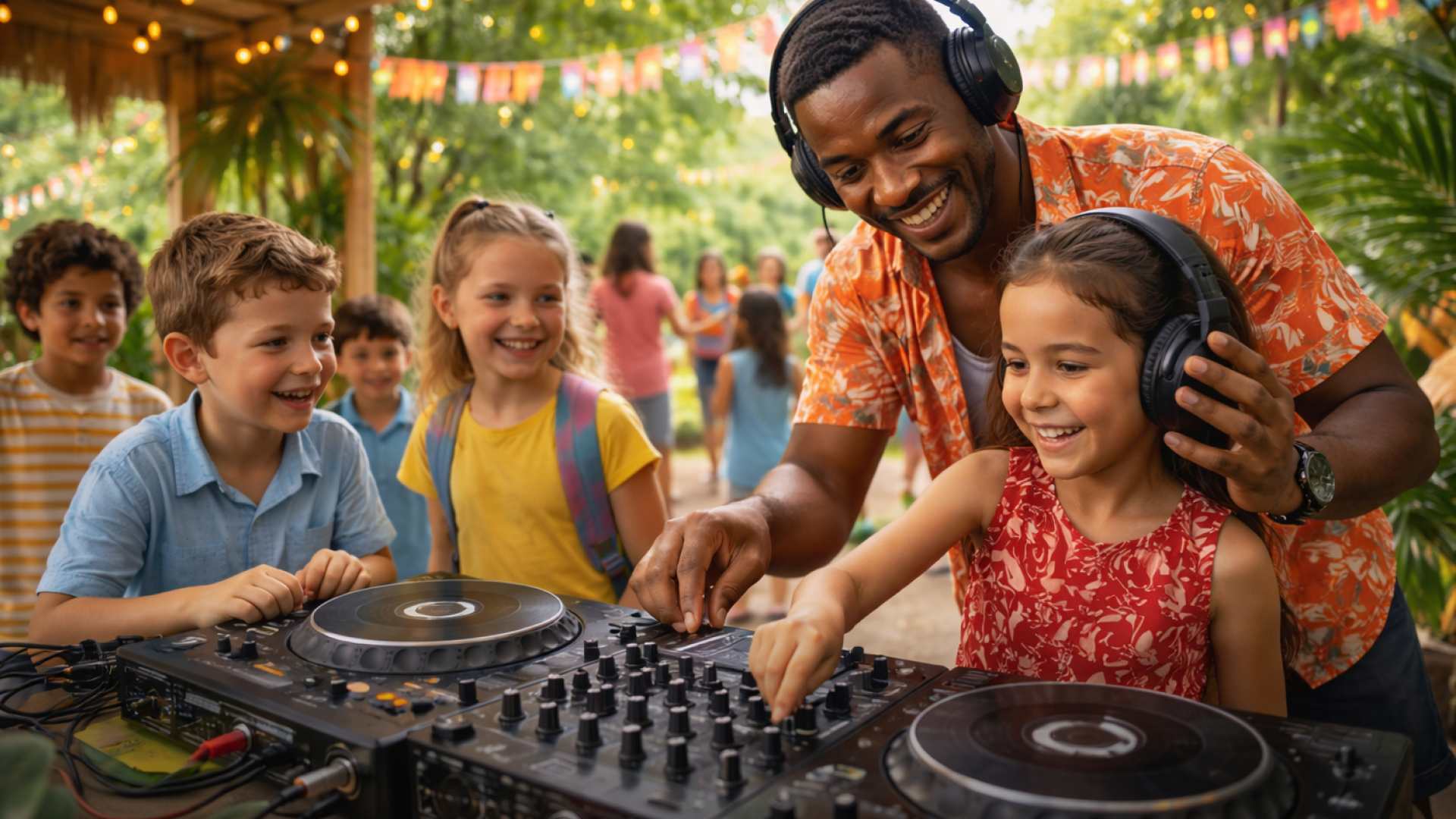 Kinderen ontdekken het DJ-vak tijdens een workshop